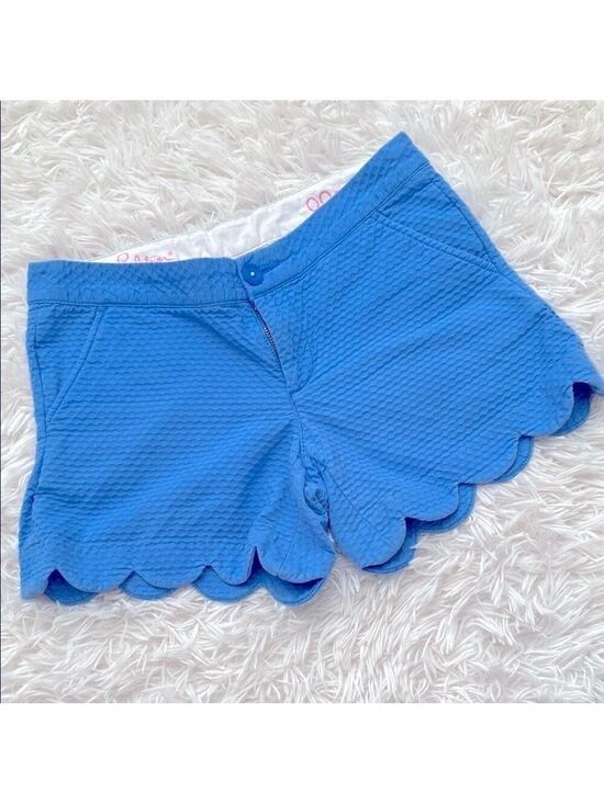 Lilly Pulitzer Pants - Lilly Pulitzer Blue the buttercup Scalloped Shorts